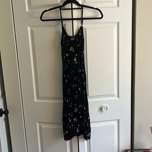 Daisy print midi dress - Small